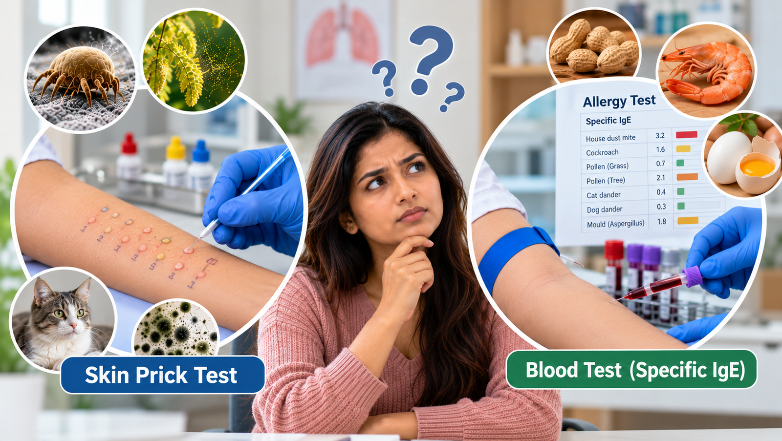 Allergy Blood Test or Skin Test