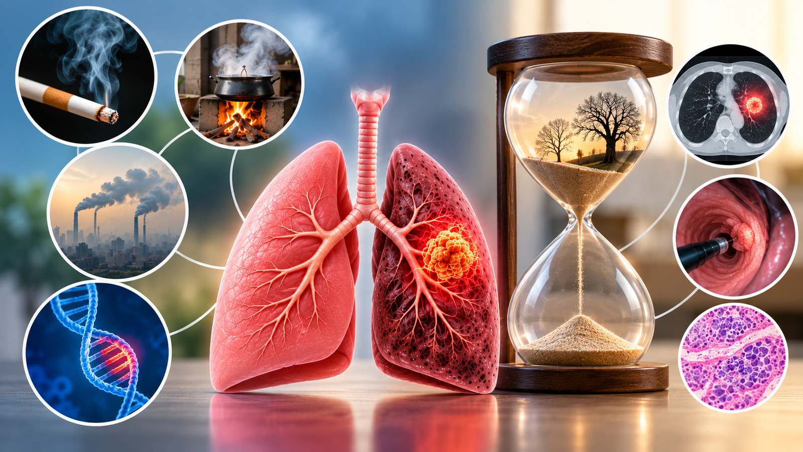 At what age lung cancer happens