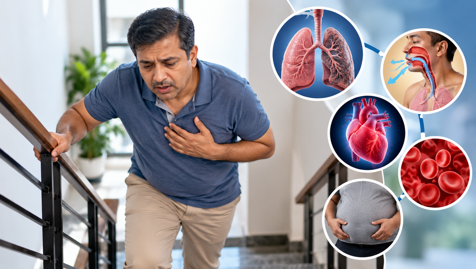 Breathless While Walking or Climbing Stairs