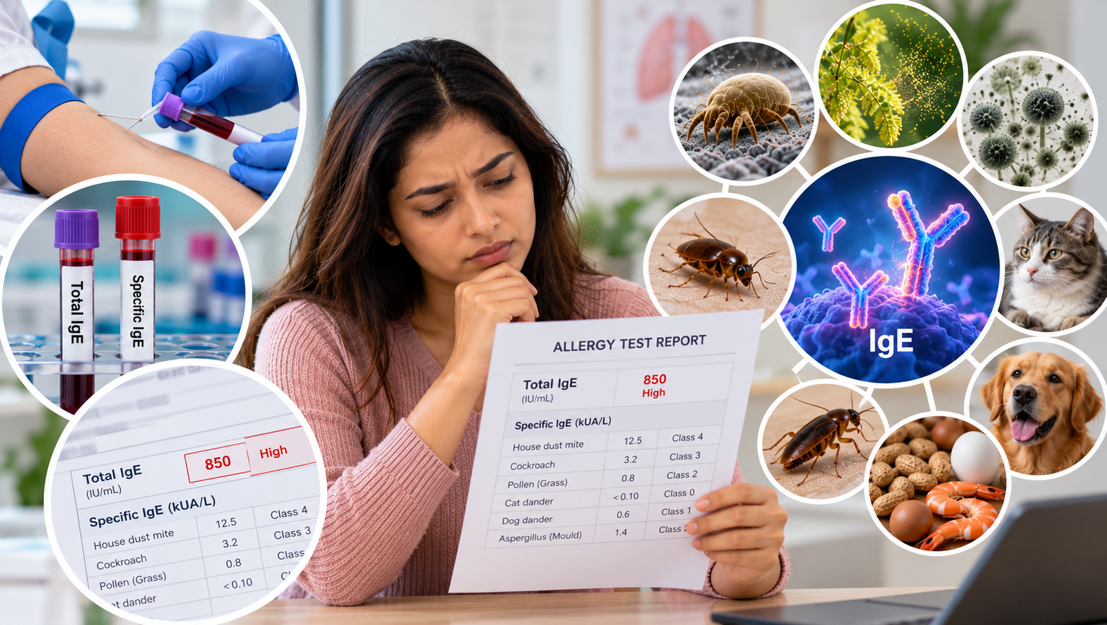 IgE Antibody Blood Test for Allergy