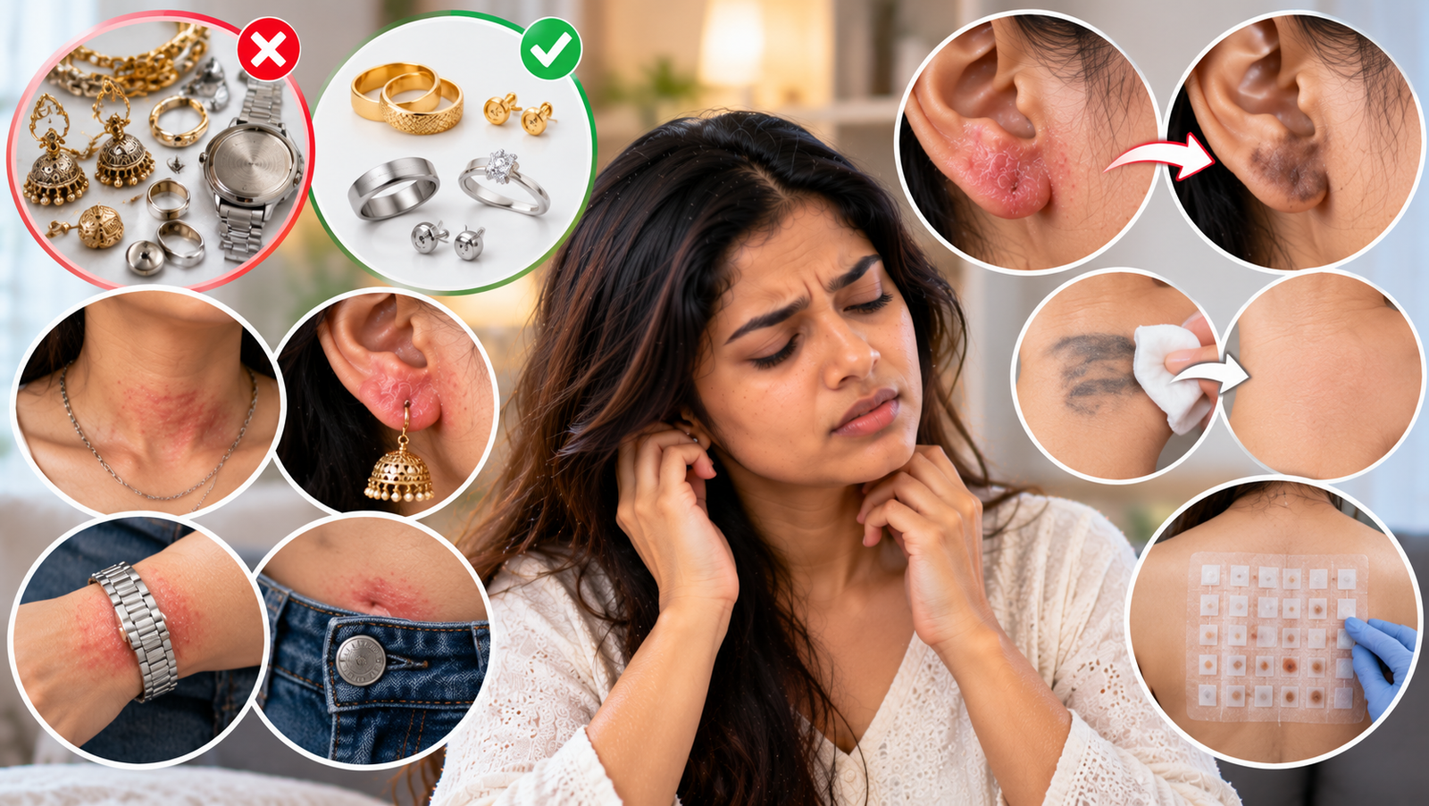 Itching or Dark Skin from Jewellery It May Be Nickel Allergy